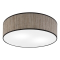 Stropné svietidlo SIRJA 2xE27/15W/230V, priemer 45 cm, hnedé