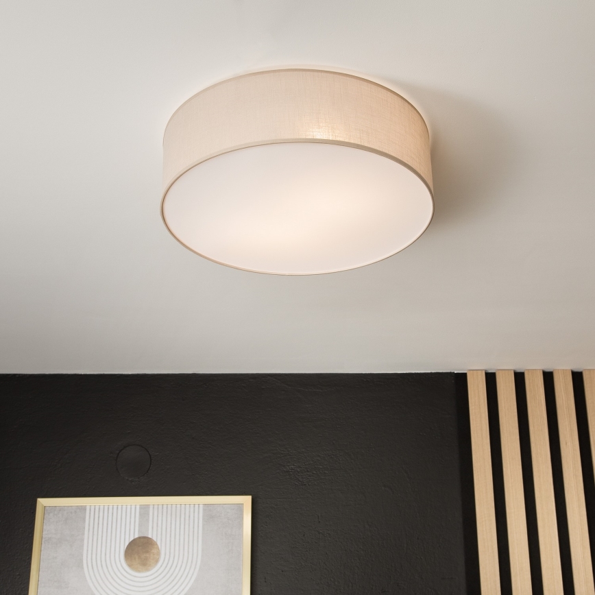 Stropné svietidlo SIRJA 2xE27/60W/230V pr. 45 cm béžová
