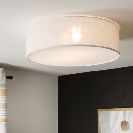 Stropné svietidlo SIRJA 2×E27/15W/230V priemer 45 cm biele