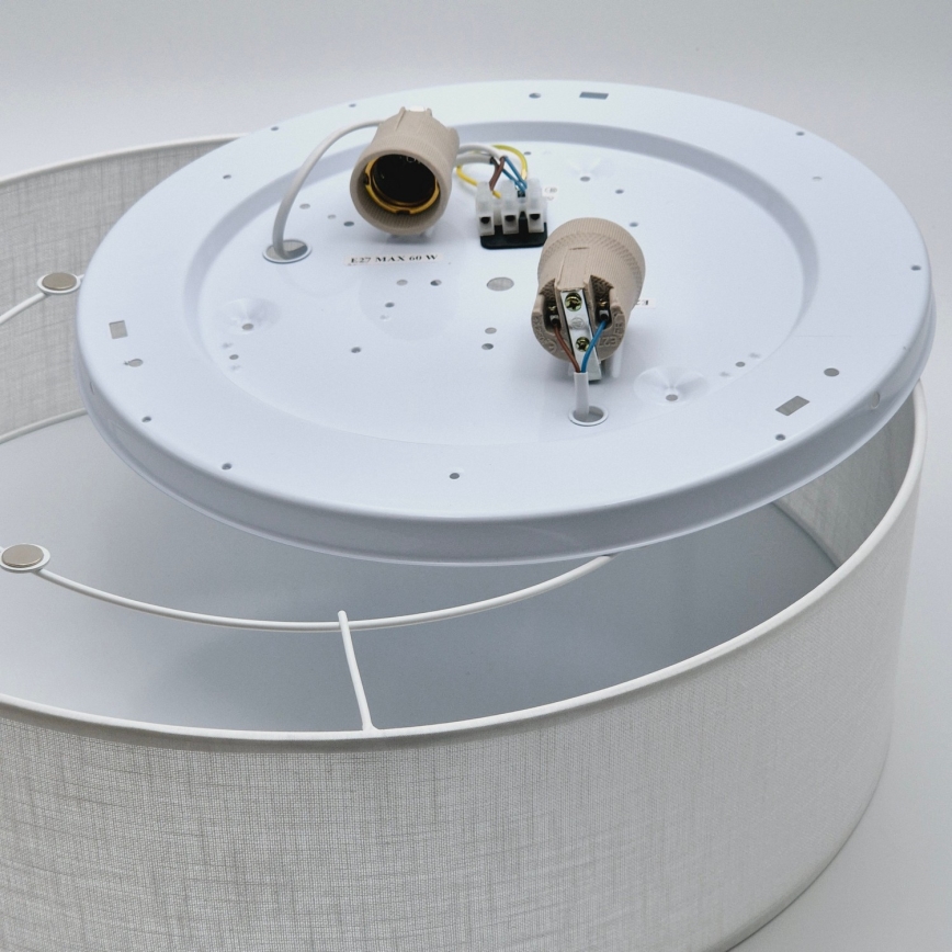 Stropné svietidlo SIRJA 2×E27/15W/230V priemer 45 cm biele