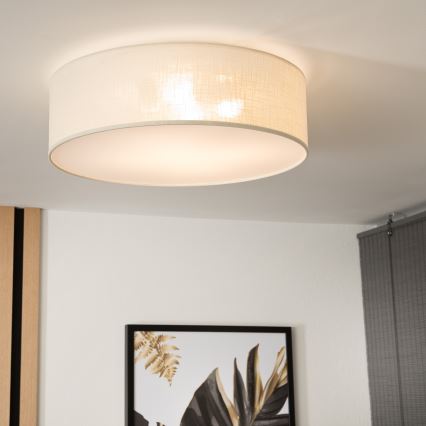 Stropné svietidlo SIRJA 2×E27/15W/230V Ø 45 cm krémové