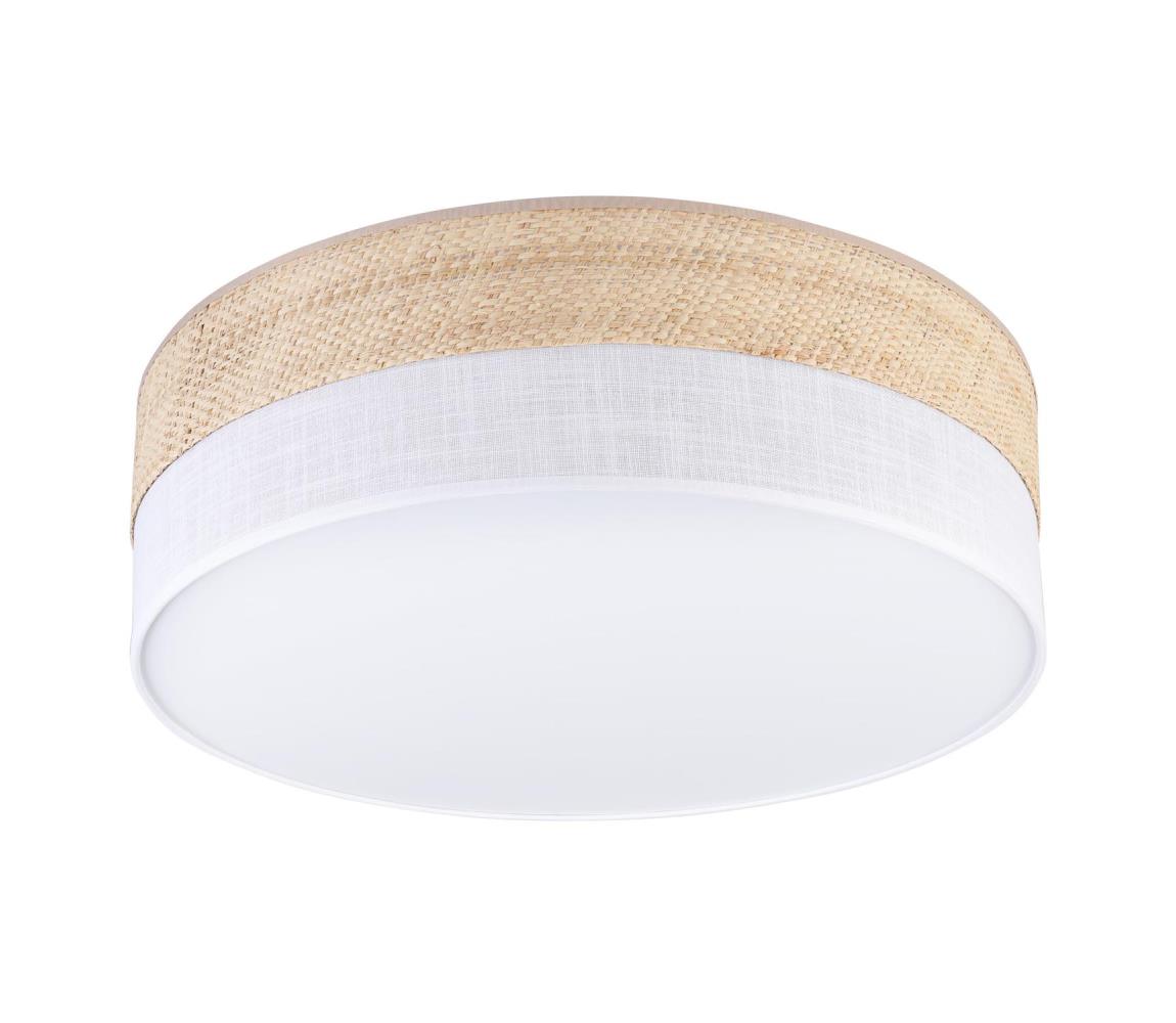 Stropné svietidlo SIRJA BOHO 2xE27/15W/230V pr. 45 cm béžová/biela LM-2.296/BIAŁY
