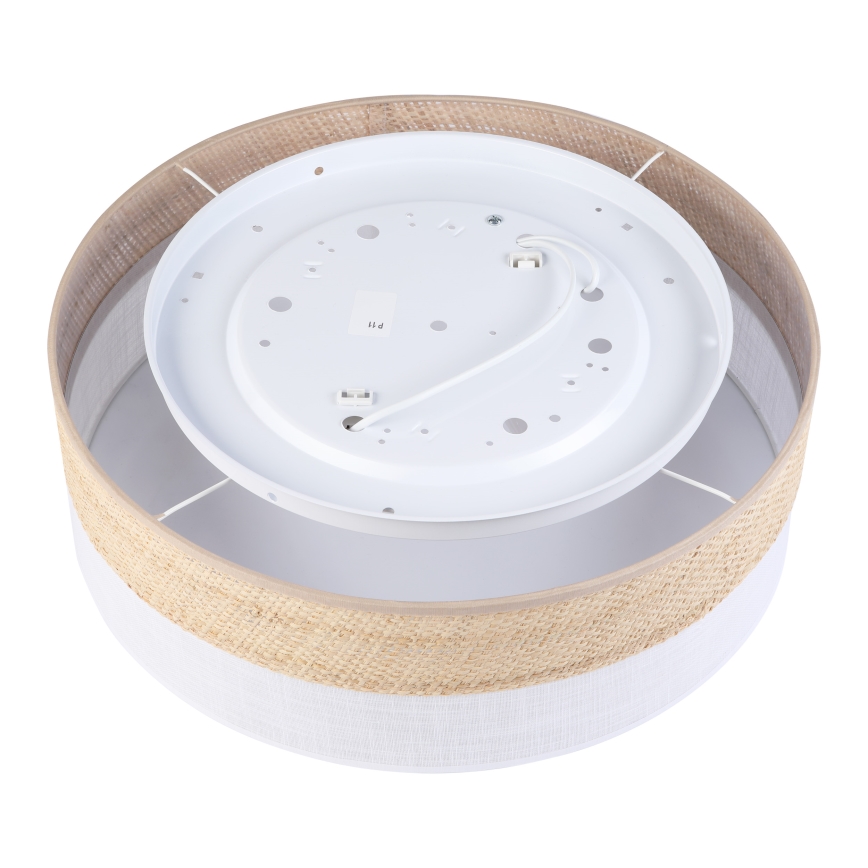 Stropné svietidlo SIRJA BOHO 2xE27/15W/230V pr. 45 cm béžová/biela