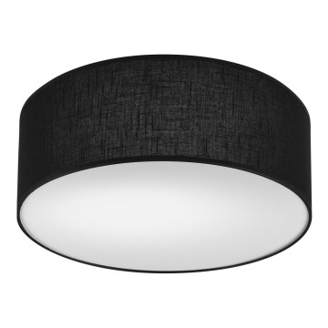 Stropné svietidlo SIRJA DOUBLE 2xE27/15W/230V pr. 35 cm čierna