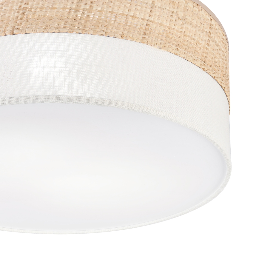 Stropné svietidlo SIRJA DOUBLE BOHO 2xE14/15W/230V, priemer 35 cm, béžové/krémové