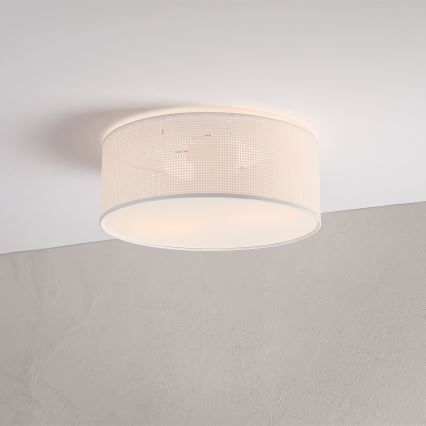 Stropné svietidlo SIRJA PLISADO 2xE27/15W/230V pr. 35 cm biela