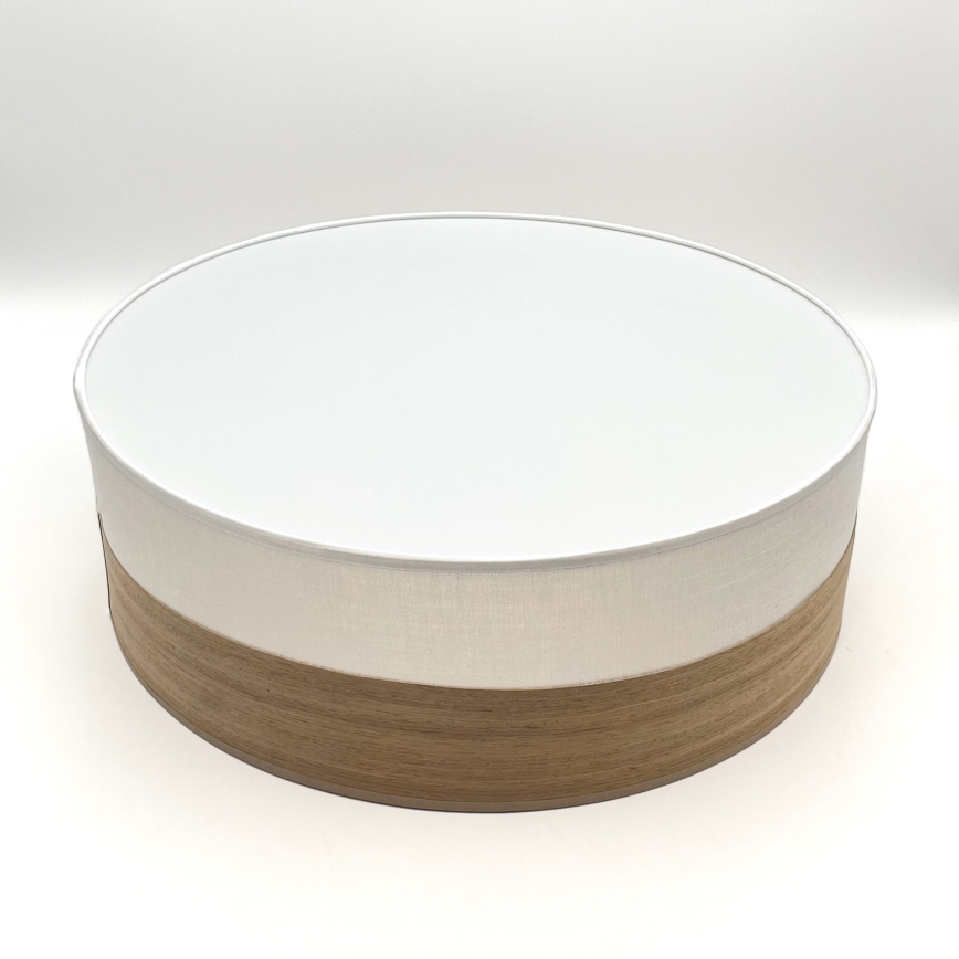 Stropné svietidlo SIRJA WOOD 2xE27/15W/230V pr. 45 cm biela/dub