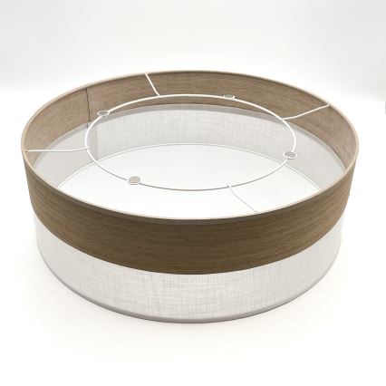 Stropné svietidlo SIRJA WOOD 2xE27/15W/230V pr. 45 cm biela/dub