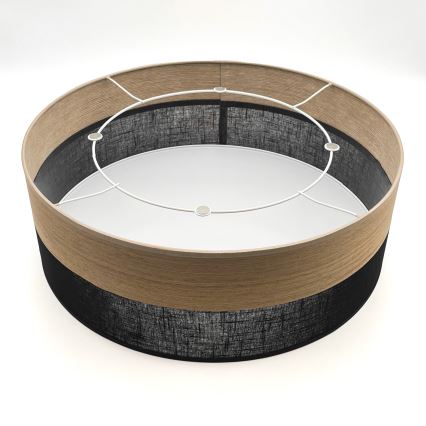 Stropné svietidlo SIRJA WOOD 2xE27/15W/230V pr. 45 cm čierna/dub