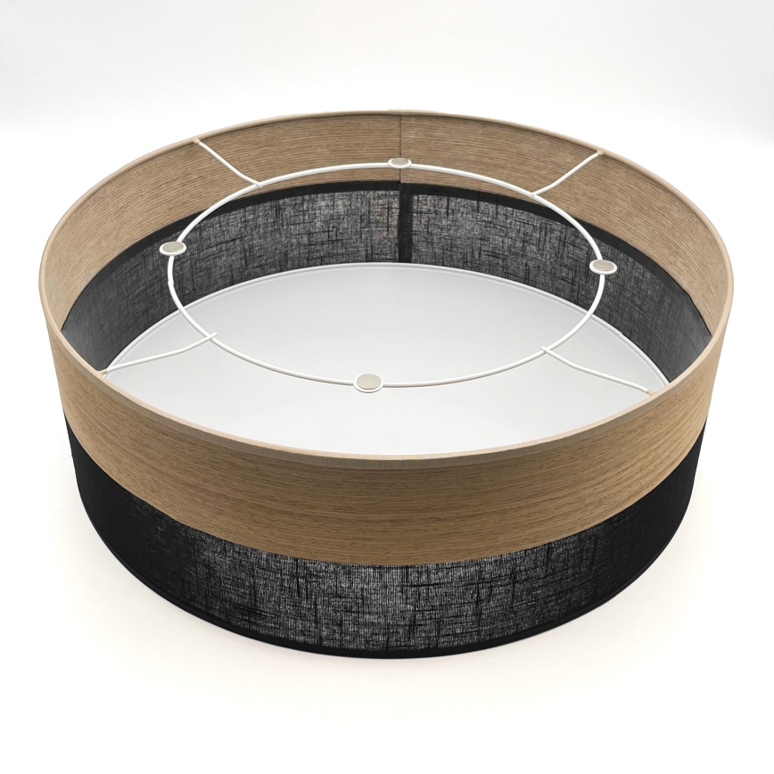 Stropné svietidlo SIRJA WOOD 2xE27/15W/230V pr. 45 cm čierna/dub