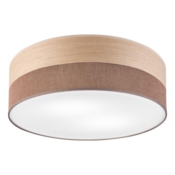 Stropné svietidlo SIRJA WOOD 2xE27/15W/230V pr. 45 cm hnedá/dub