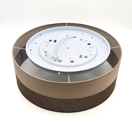 Stropné svietidlo SIRJA WOOD 2xE27/15W/230V pr. 45 cm hnedá/dub