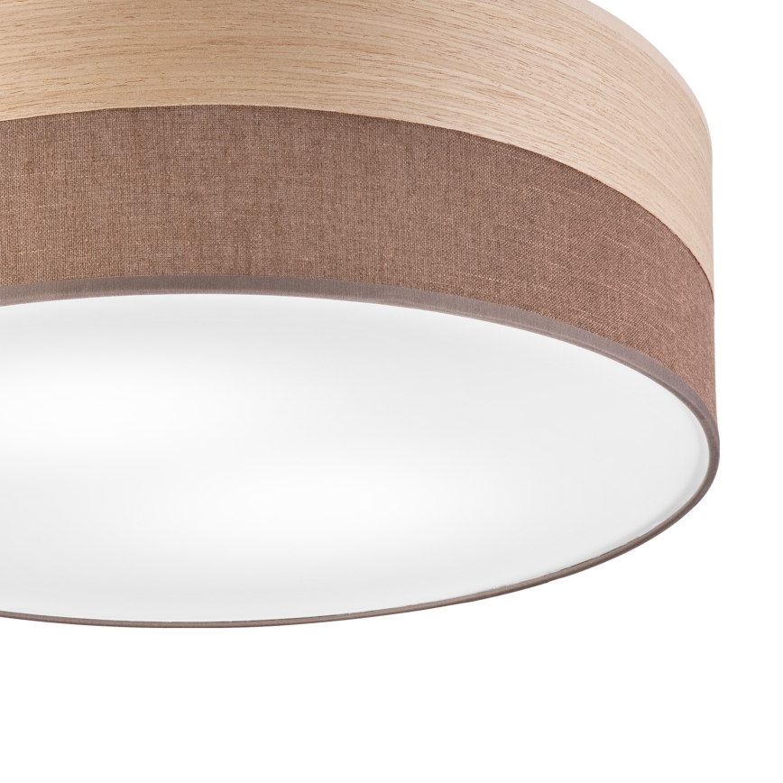Stropné svietidlo SIRJA WOOD 2xE27/15W/230V pr. 45 cm hnedá/dub