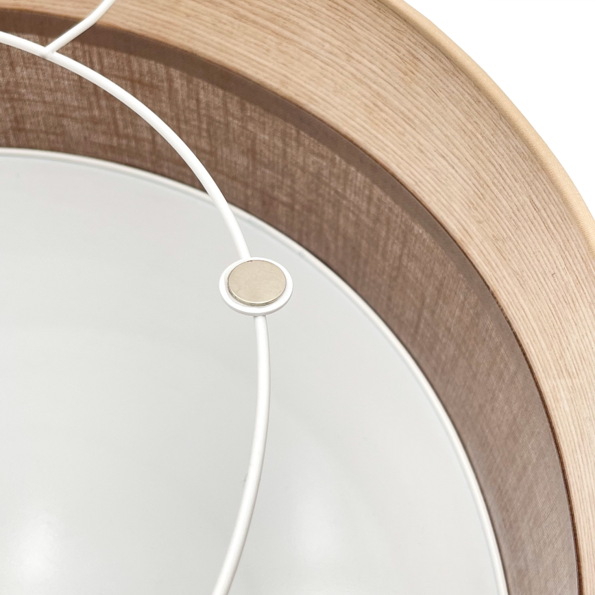 Stropné svietidlo SIRJA WOOD 2xE27/15W/230V pr. 45 cm hnedá/dub