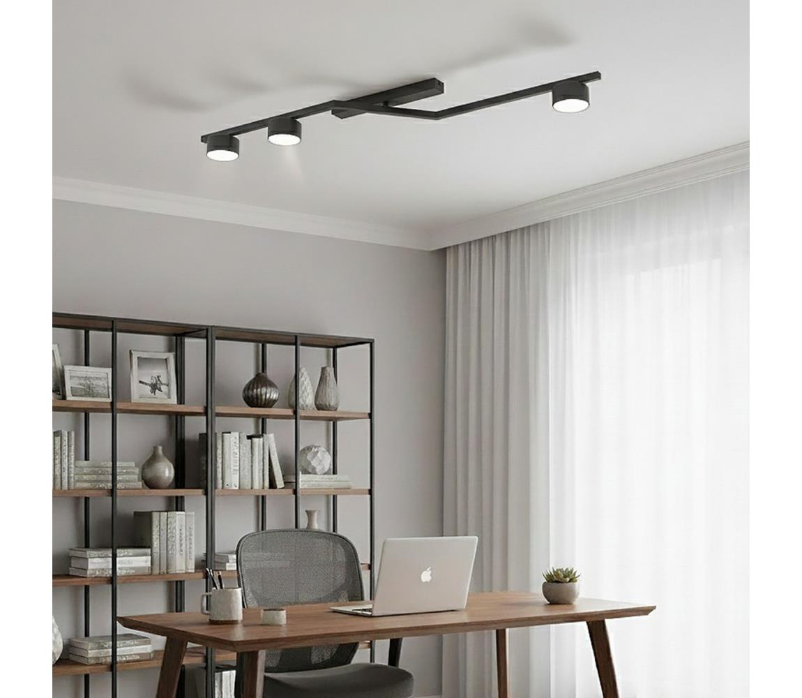 EMIBIG Stropné svietidlo SKAN 3xGX53/12W/230V čierne 1574/3