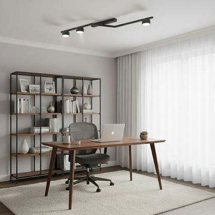 Stropné svietidlo SKAN 3xGX53/12W/230V čierne