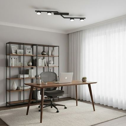 Stropné svietidlo SKAN 4xGX53/12W/230V čierne