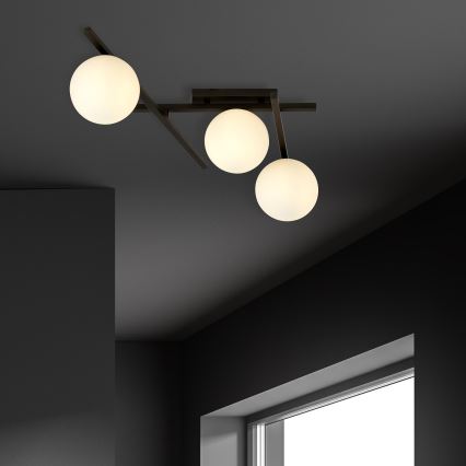 Stropné svietidlo SMART 3xE14/10W/230V čierna/biela
