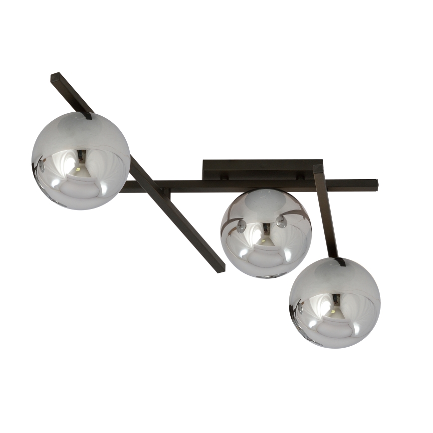 Stropné svietidlo SMART 3xE14/10W/230V čierna/šedá
