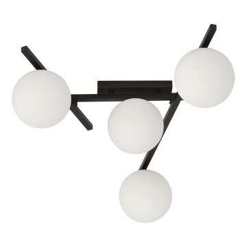 Stropné svietidlo SMART 4xE14/10W/230V čierna/biela