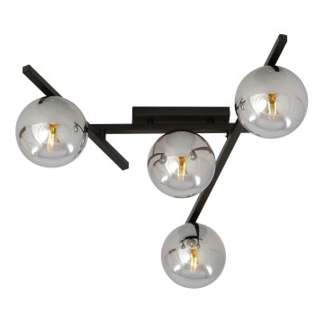 Stropné svietidlo SMART 4xE14/10W/230V čierna/šedá