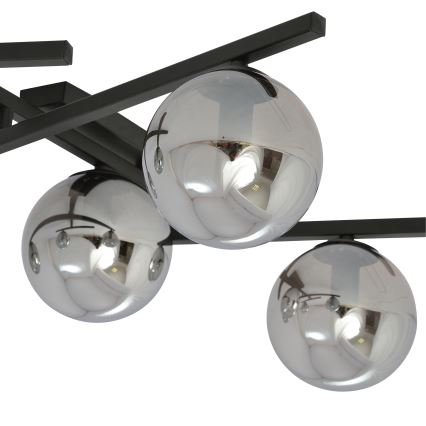 Stropné svietidlo SMART 4xE14/10W/230V čierna/šedá