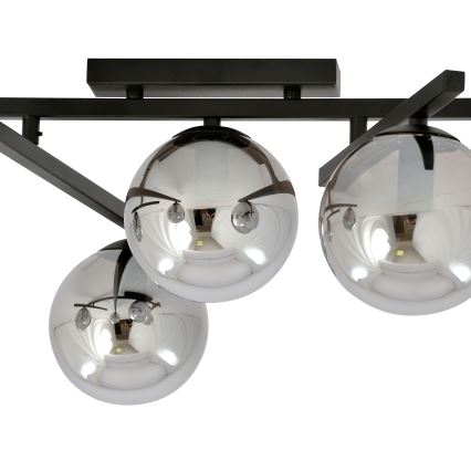 Stropné svietidlo SMART 4xE14/10W/230V čierna/šedá