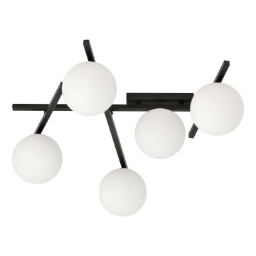 Stropné svietidlo SMART 5xE14/10W/230V čierna/biela