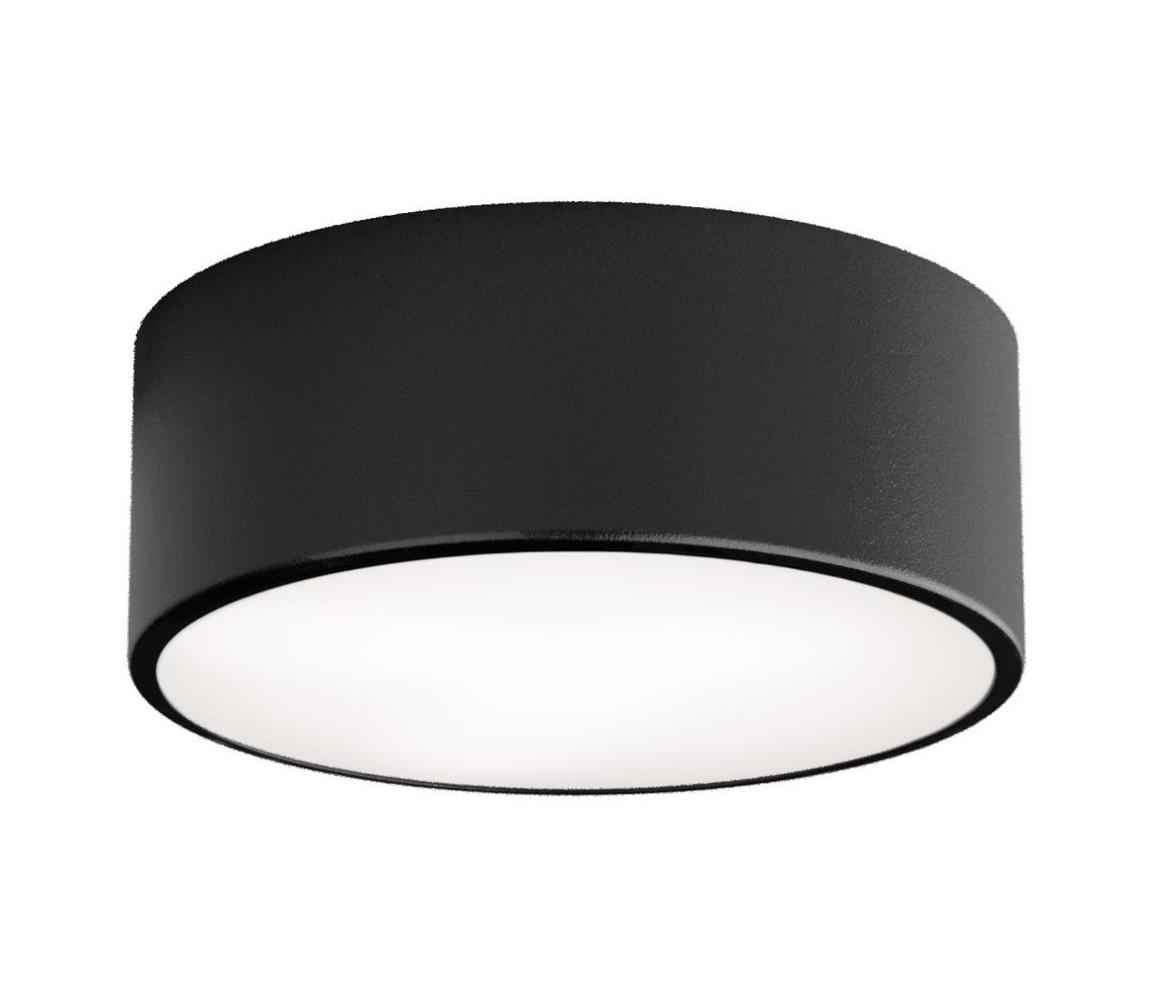 Stropné svietidlo so senzorom CLEO 1xE27/40W/230V, priemer 20 cm, čierne 5907623600042
