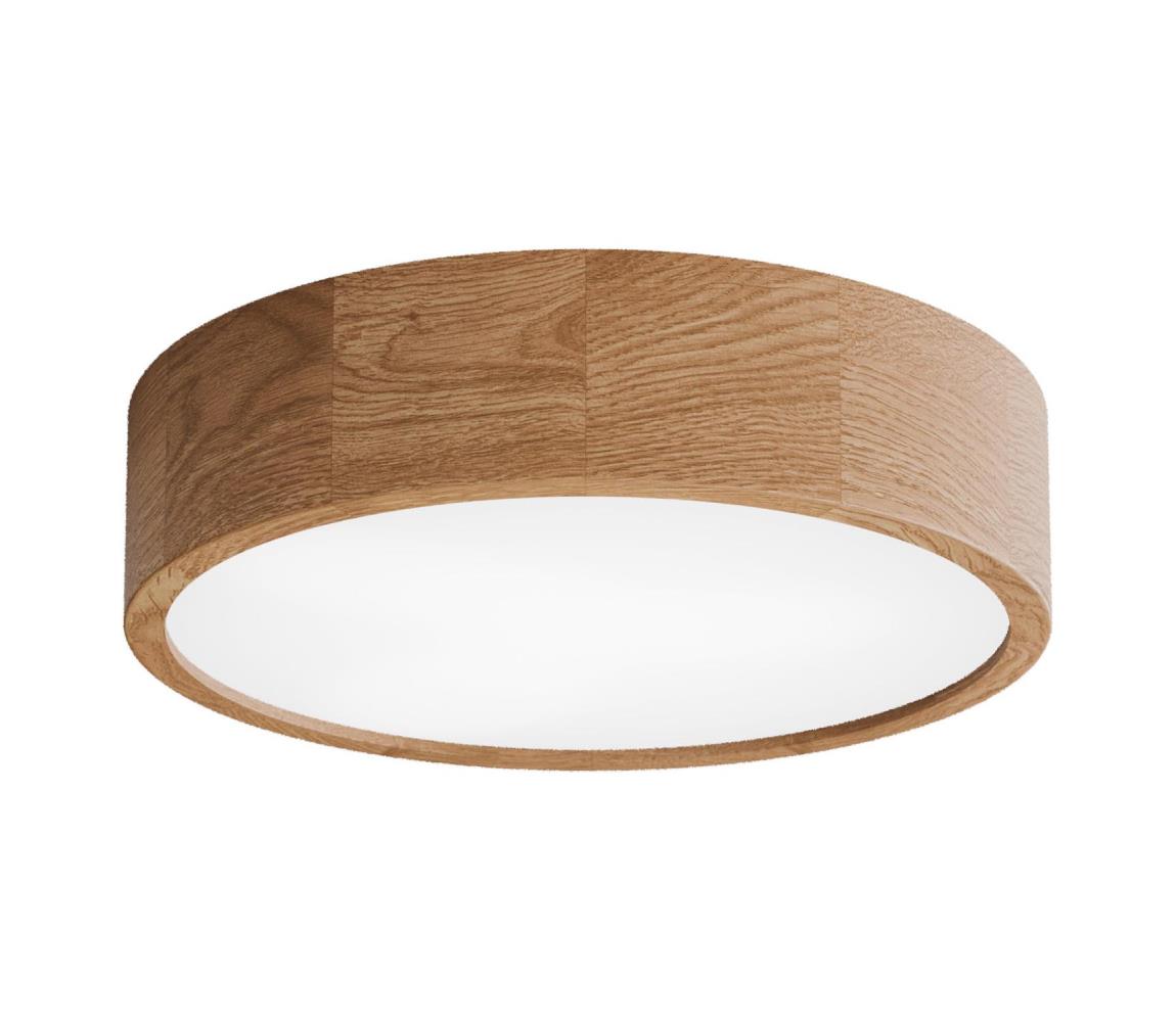 Stropné svietidlo so senzorom CLEO 3xE27/24W/230V, priemer 37,5 cm, dub 5907623622099