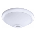 Stropné svietidlo so senzorom pohybu a súmraku MANA 2xE27/40W/230V pr. 30 cm biela