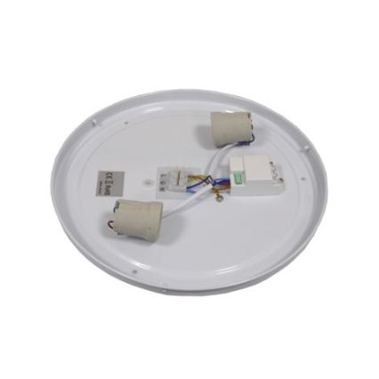 Stropné svietidlo so senzorom WILTON 2xE27/60W/230V priemer 33 cm čierne