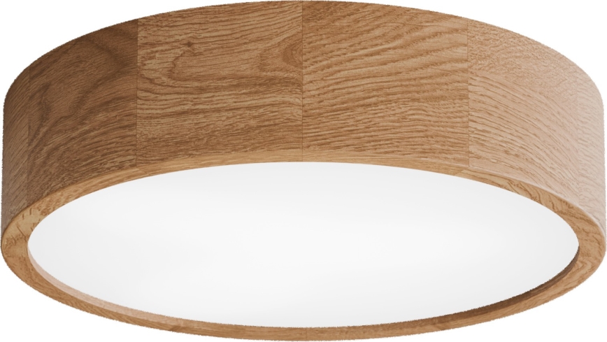 Stropné svietidlo so snímačom CLEO 3xE27/24W/230V priemer 37,5 cm dub