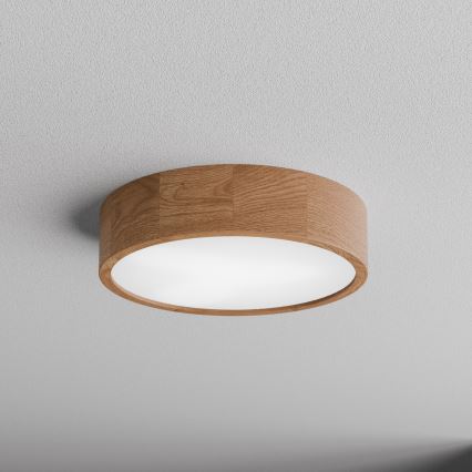 Stropné svietidlo so snímačom CLEO 3xE27/24W/230V priemer 37,5 cm dub