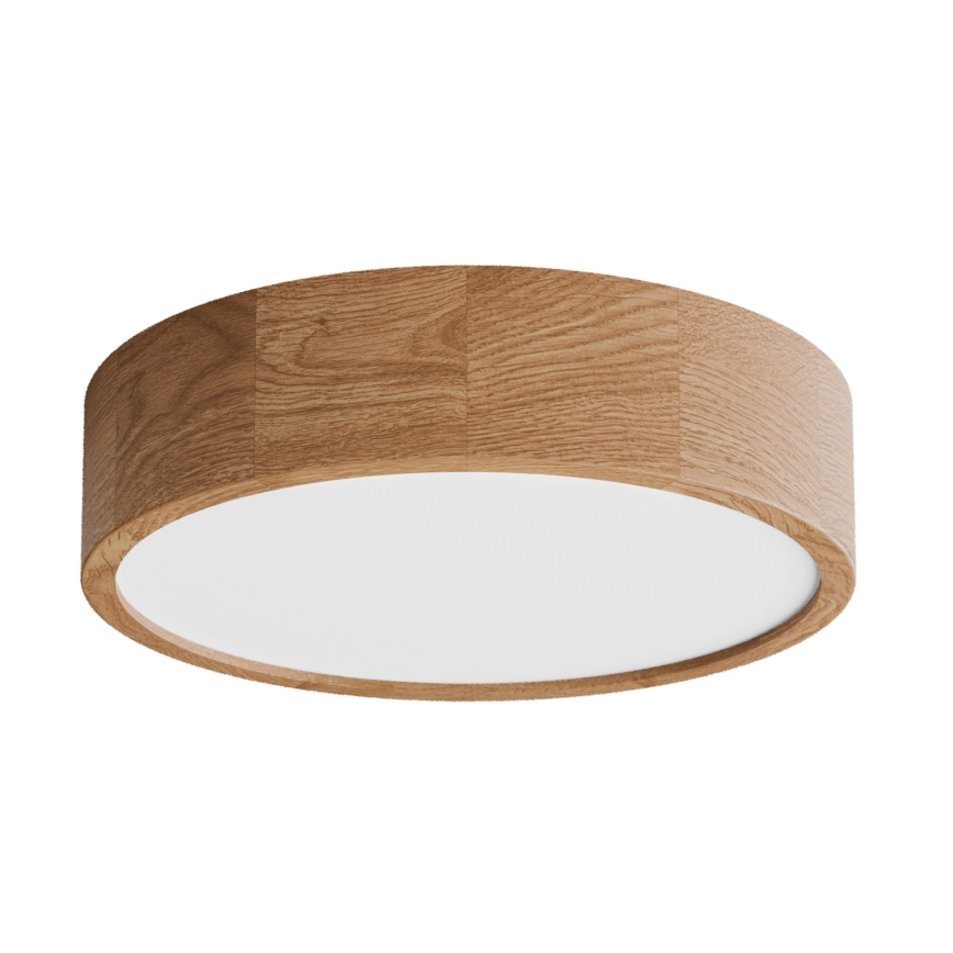 Stropné svietidlo so snímačom CLEO 3xE27/24W/230V priemer 37,5 cm dub