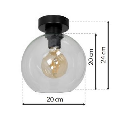 Stropné svietidlo SOFIA 1xE27/60W/230V číra