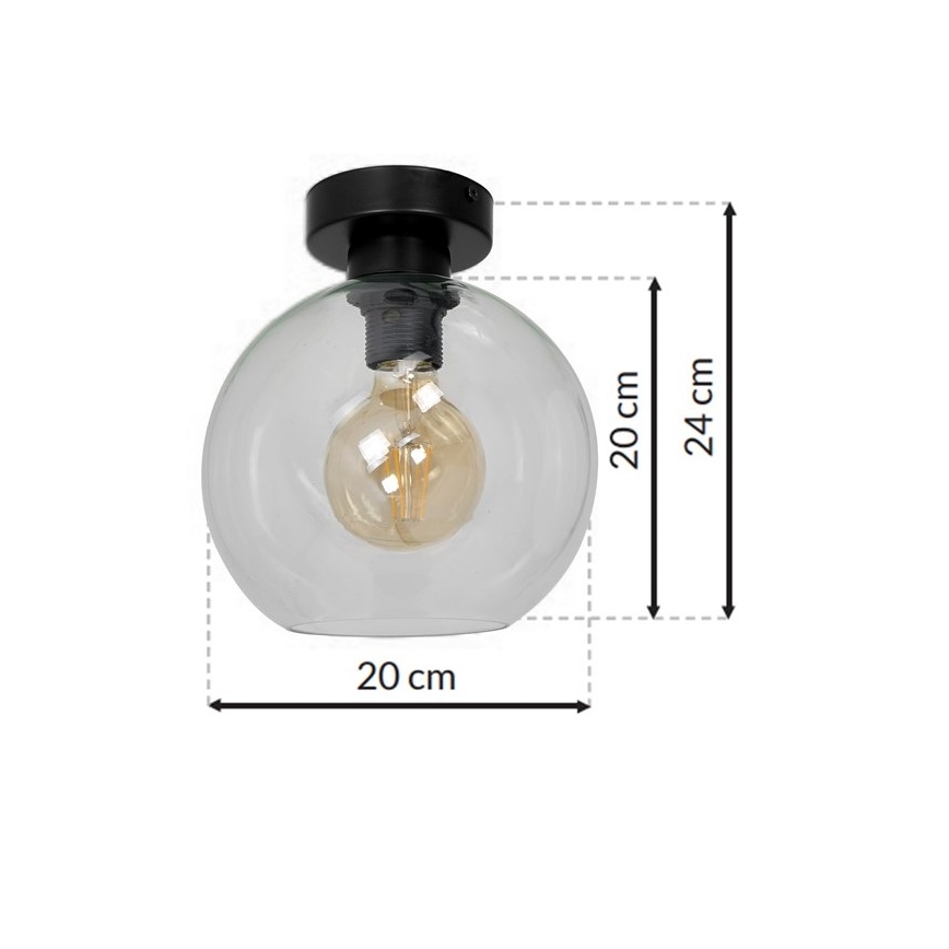 Stropné svietidlo SOFIA 1xE27/60W/230V číra