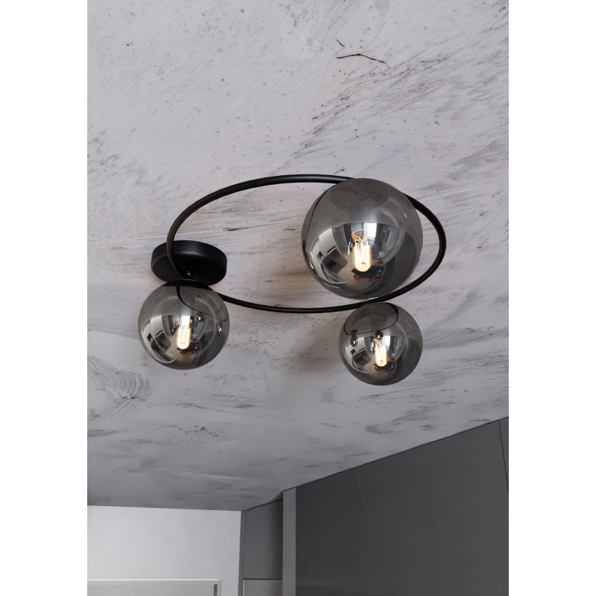 Stropné svietidlo SOPRA 3xE14/10W/230V čierna