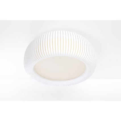 Stropné svietidlo STRIPES 2xE27/40W/230V pr. 55 cm biela/krémová