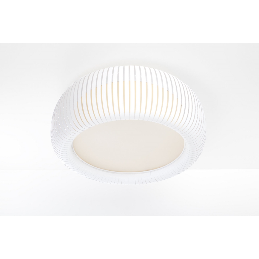 Stropné svietidlo STRIPES 2xE27/40W/230V pr. 55 cm biela/krémová
