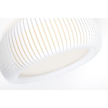 Stropné svietidlo STRIPES 2xE27/40W/230V pr. 55 cm biela/krémová