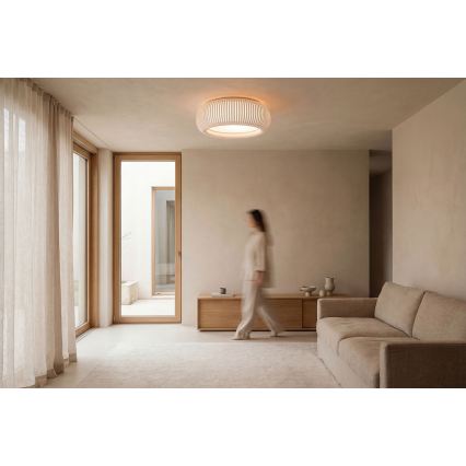 Stropné svietidlo STRIPES 2xE27/40W/230V priemer 55 cm biela/ružová