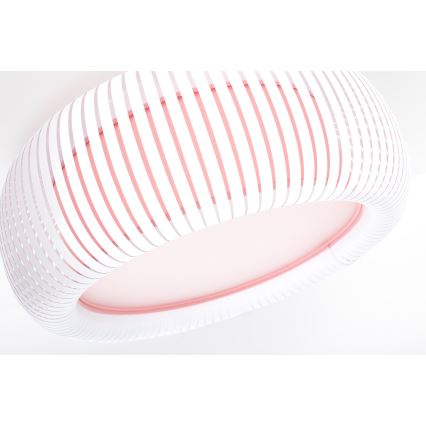Stropné svietidlo STRIPES 2xE27/40W/230V priemer 55 cm biela/ružová