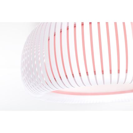 Stropné svietidlo STRIPES 2xE27/40W/230V priemer 55 cm biela/ružová