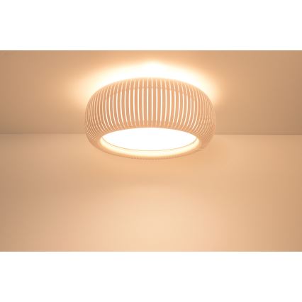 Stropné svietidlo STRIPES 2xE27/40W/230V priemer 55 cm krémová/biela