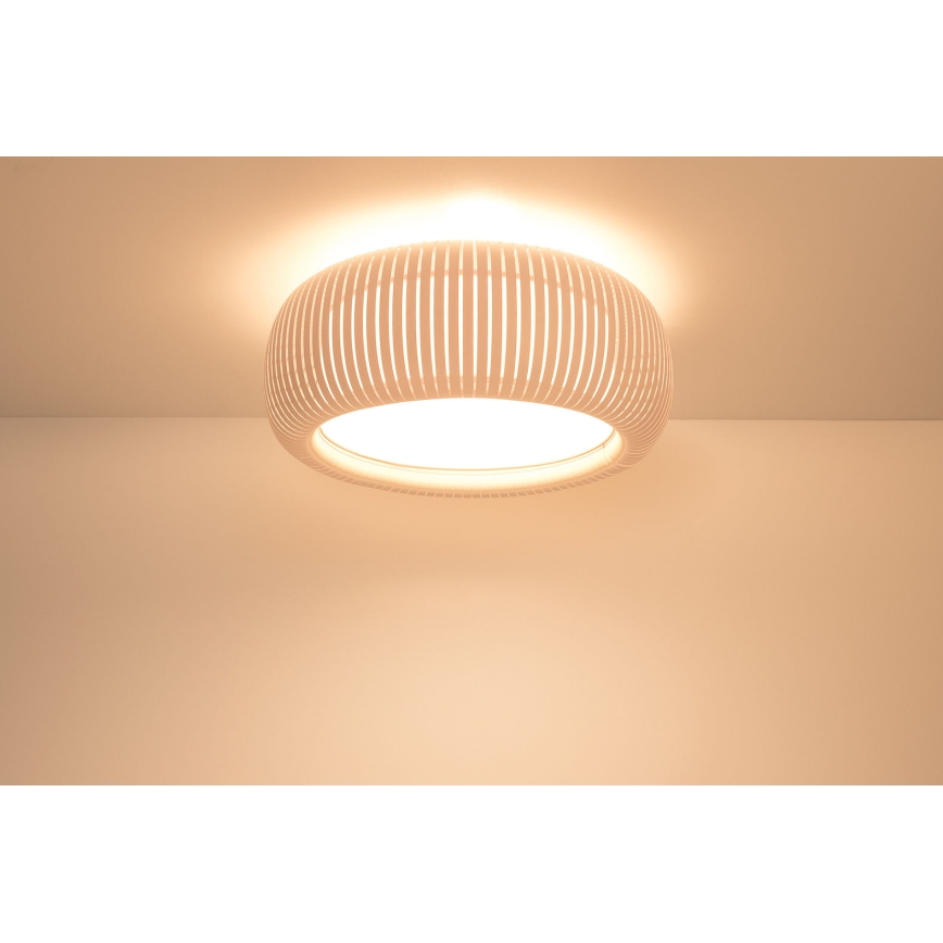 Stropné svietidlo STRIPES 2xE27/40W/230V priemer 55 cm krémová/biela