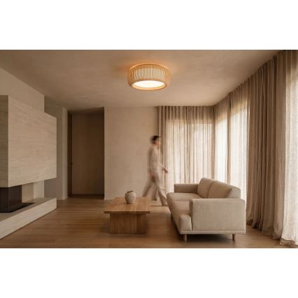 Stropné svietidlo STRIPES 2xE27/40W/230V priemer 55 cm krémová/biela