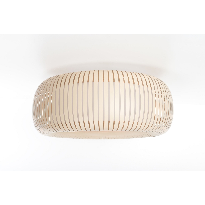 Stropné svietidlo STRIPES 2xE27/40W/230V priemer 55 cm krémová/biela