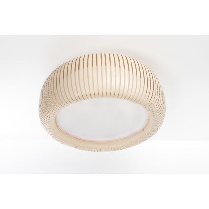 Stropné svietidlo STRIPES 2xE27/40W/230V priemer 55 cm krémová/biela