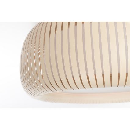 Stropné svietidlo STRIPES 2xE27/40W/230V priemer 55 cm krémová/biela
